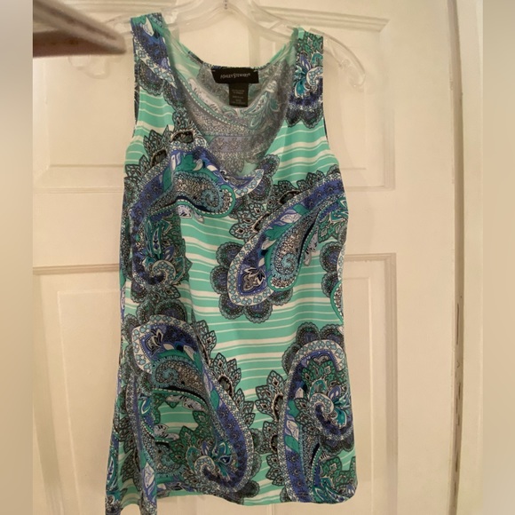 Ashley Stewart Tops - Ashley Stewart Paisley Tank top Size 10/12